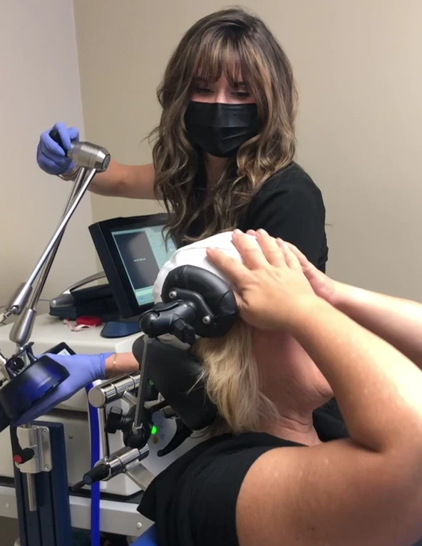 Diana in a video about their TMS experience