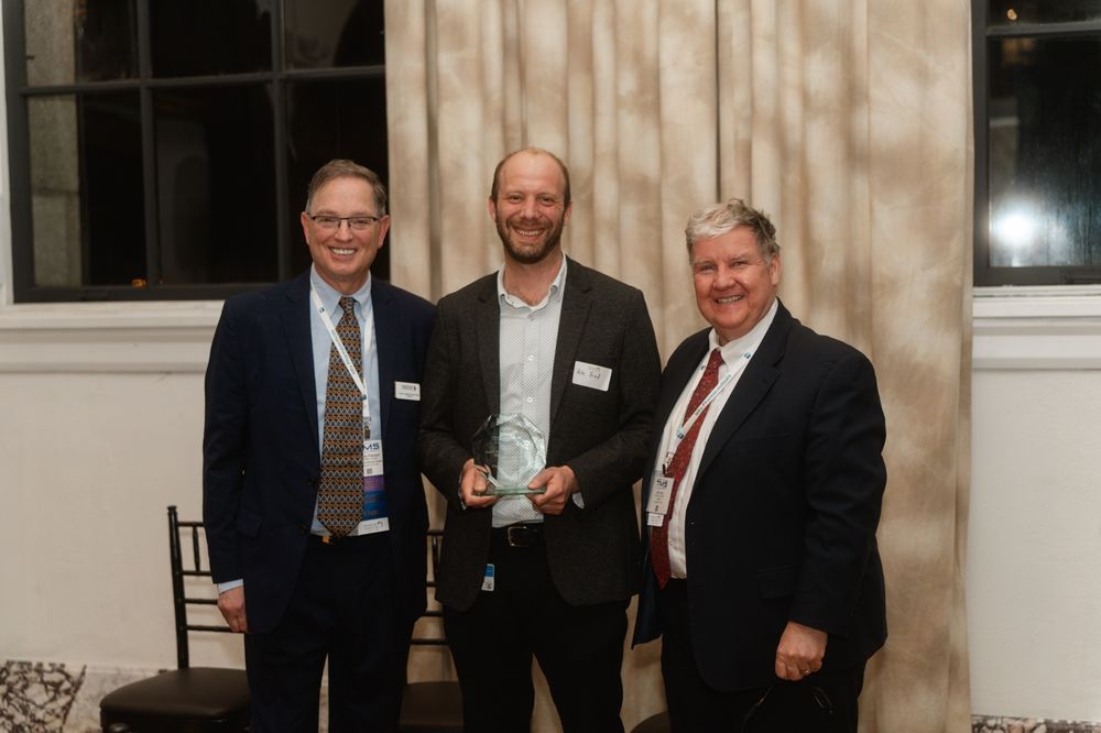 Peter J. Fried, PhD, receiving the 2026 Neil S. Hirsch Neurotherapeutic TMS Grant